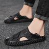 Closed Toe Outdoor Sandals for Men Summer Beach Hiking Walking Breathable Anti Slip Casual Shoes Size 38-44