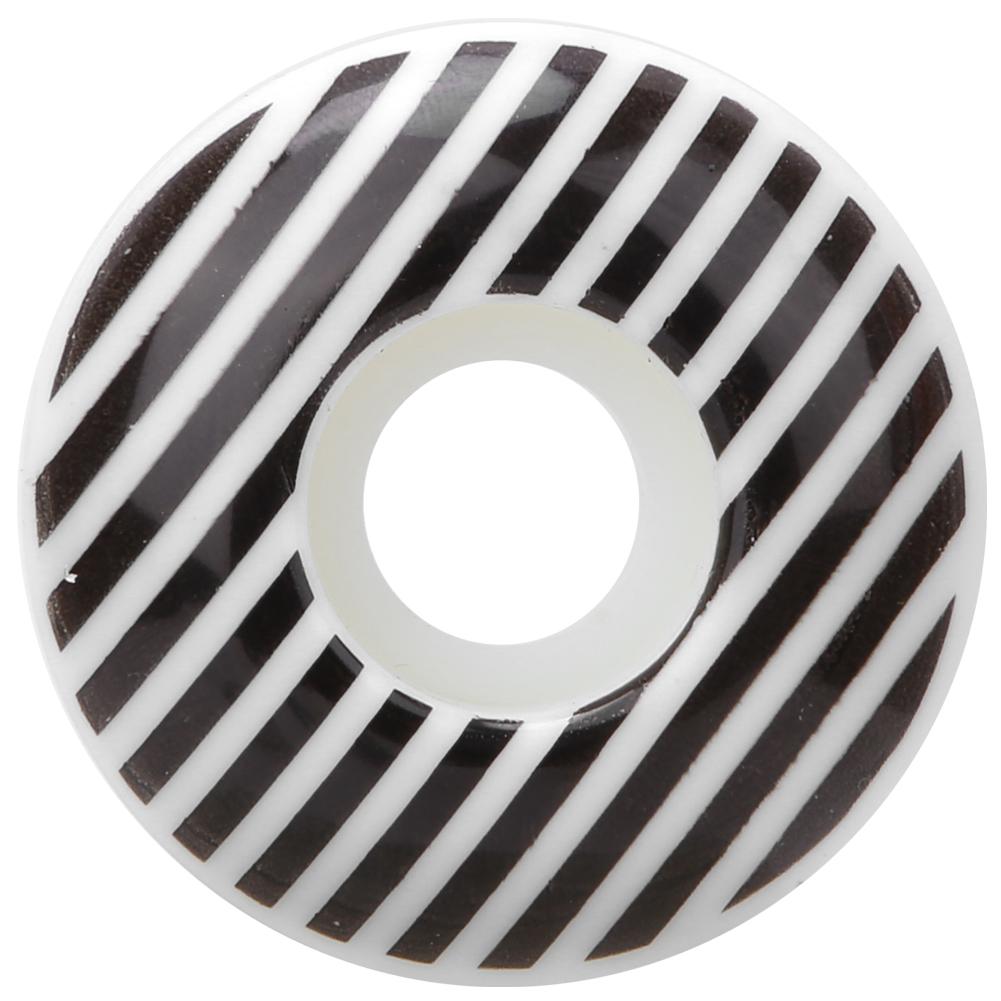 4PCS 95A PU White Stripe 52x30mm Skateboard Double Rocker Wheel Downspeed Sliding Wheels