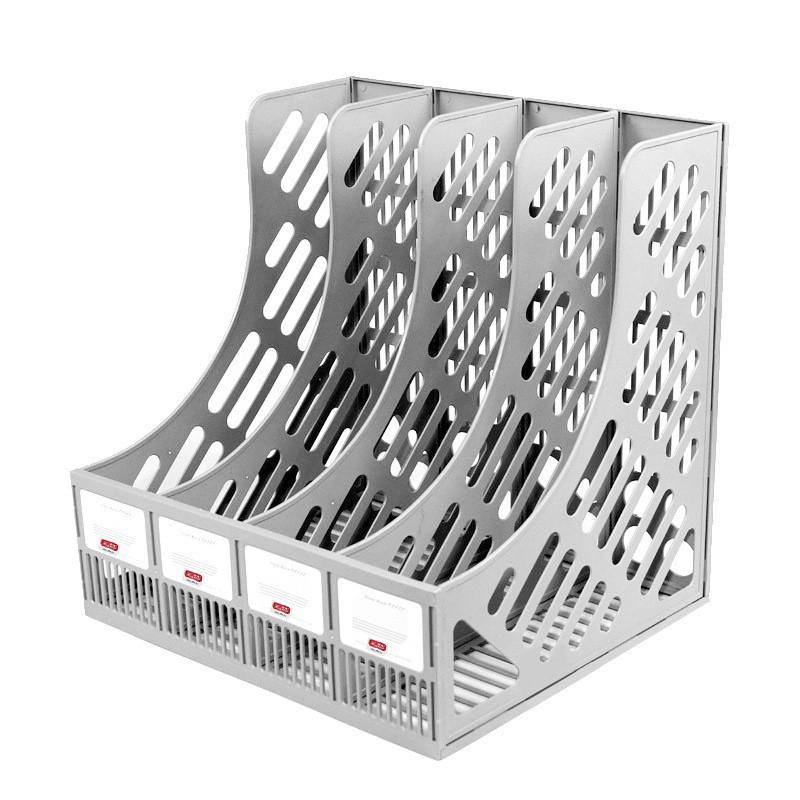 Vierfächiger A4 Kunststoff-Aktenhalter und Schreibtischorganizer