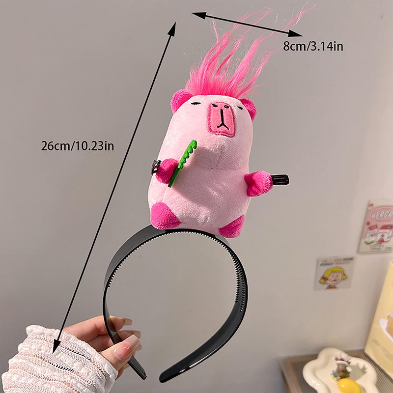 Plush Ugly Doll Headband Lovely Headbands Funny Hair Hoop Korean Style Cosplay Cartoon Hair Hoop Outdoor Hair Accessories