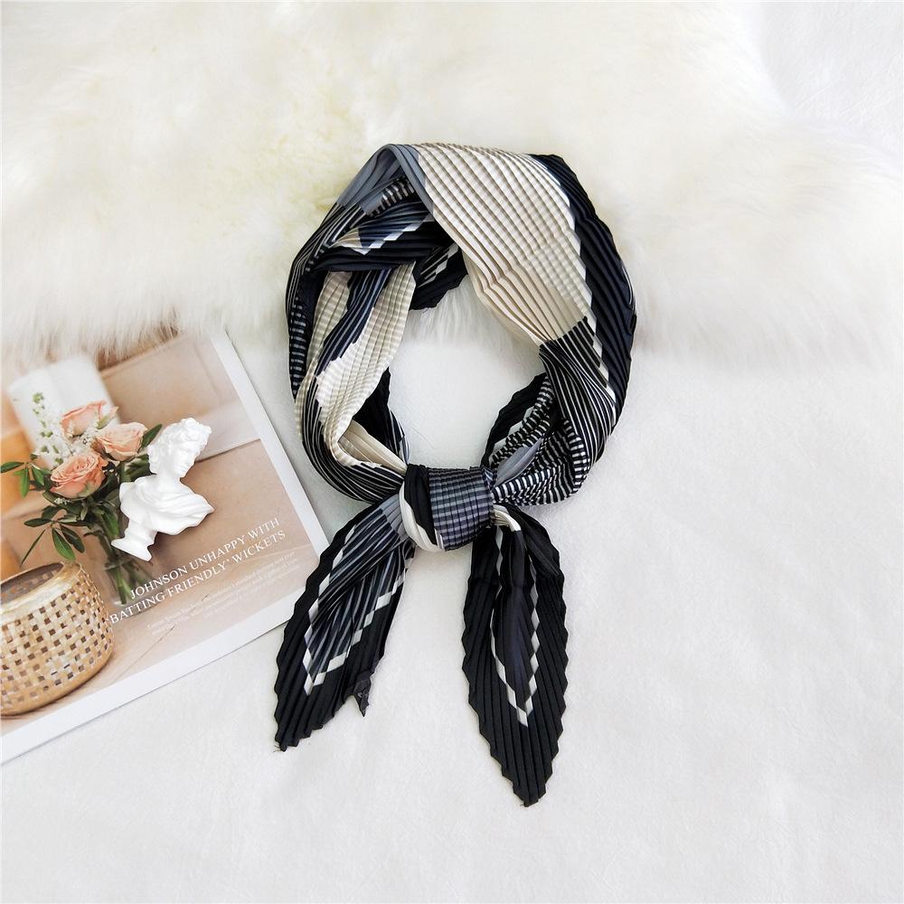 Fashion Decoration Scarf Hairband Tie Hair 70 Small Square Scarf Silk Scarf Women'S Spring And Autumn Versatile Small Scarf Professional Scarf