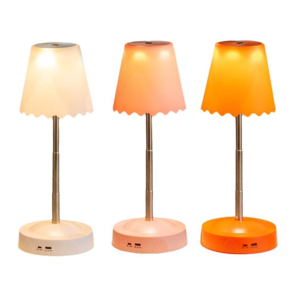 Height Brightness Adjustment Cordless Table Lamp Rechargeable Room Decoration Light  Bedroom