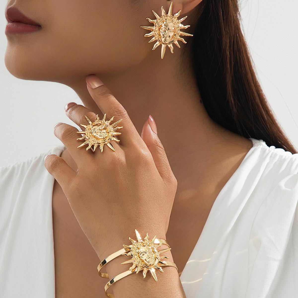 

Модные серьги-подвески для женского комплекта ювелирных изделий золотой