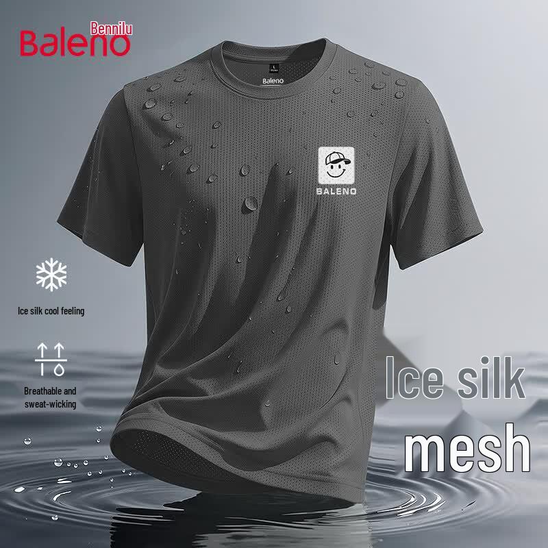 Baleno Men s Ice Silk Cooling Short Sleeve T-shirt L