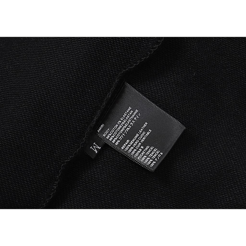 877 Amiri Letter Print Jarní a podzimní volná nadměrná velikost Tenká vysoce kvalitní bavlněná mikina s kapucí pro páry