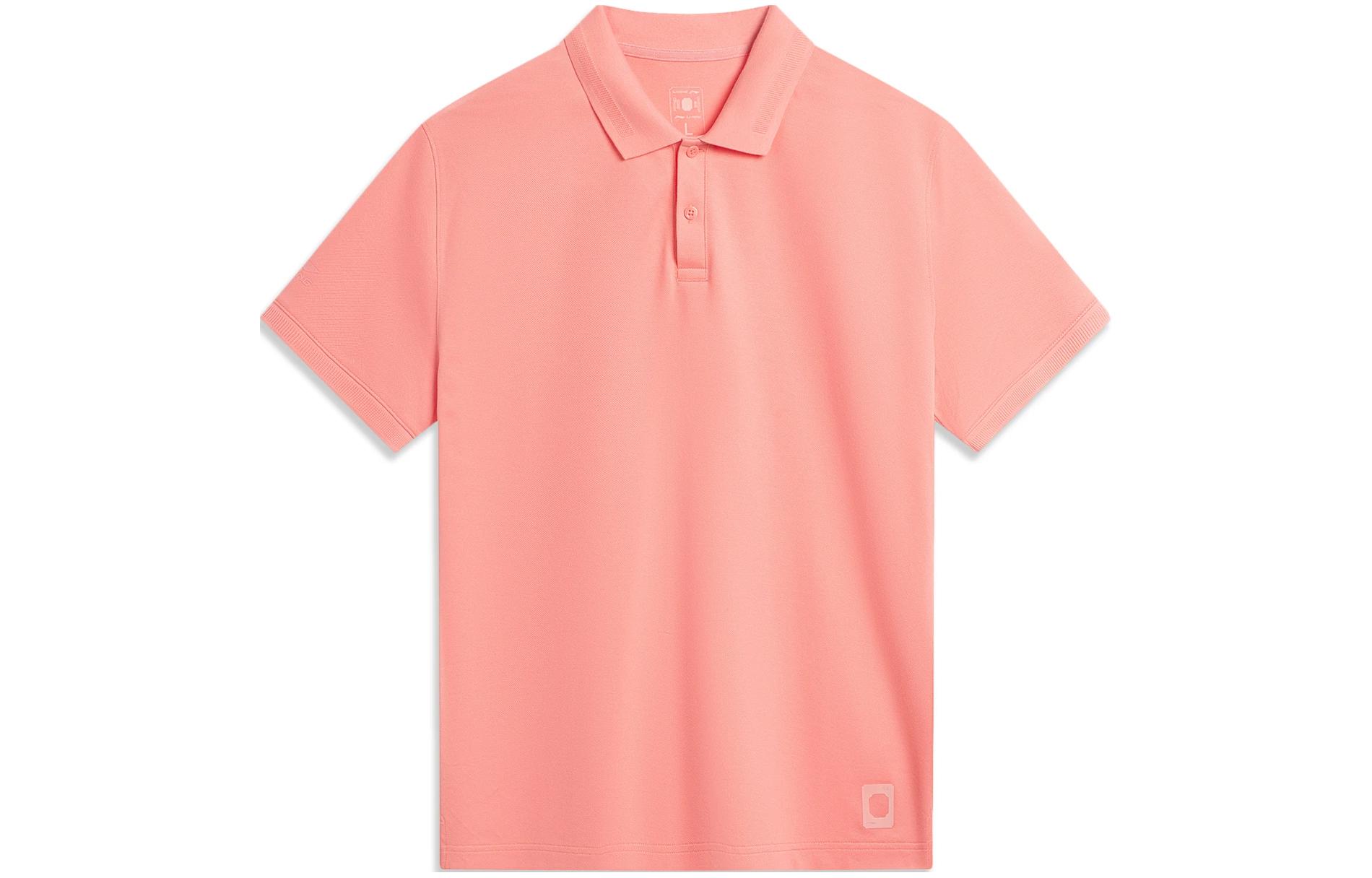 Li Ning Polo Shirt Men s Camellia Pink APLU087-1 2XL