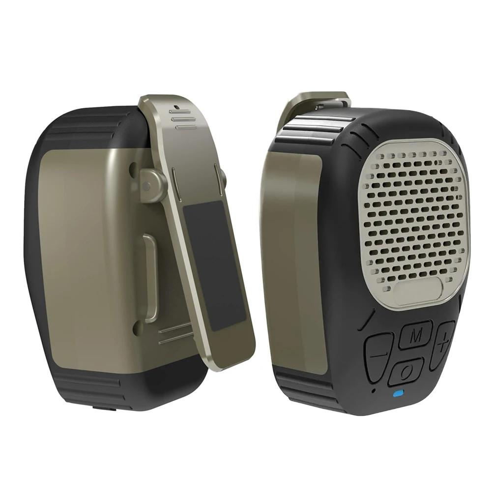 Wearable BT Speaker Waterproof Magnetic Clip-On Wireless Portable Speakers Built-in Mic Small Speaker for Hands-Free Music/Calls