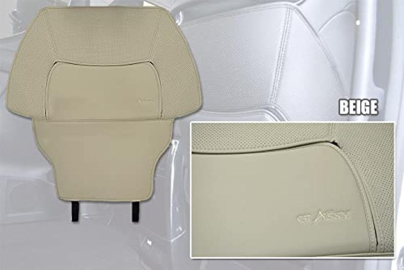 GLASSY 30 Series Seat Kick Guard Set Beige Alphard/Vellfire Driver/Passenger