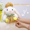 Tulips Bunny Plush Doll Bow Tie Rabbit Plush Toy Cute Stuffed Animals Rabbit Toy  Home Decor