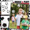 12er-Pack PU-Leder Hacky Sacks Mini-Bohnensäcke Fußballmuster Leicht Langlebig Weiche Oberfläche für Hand-Koordinationsspiel