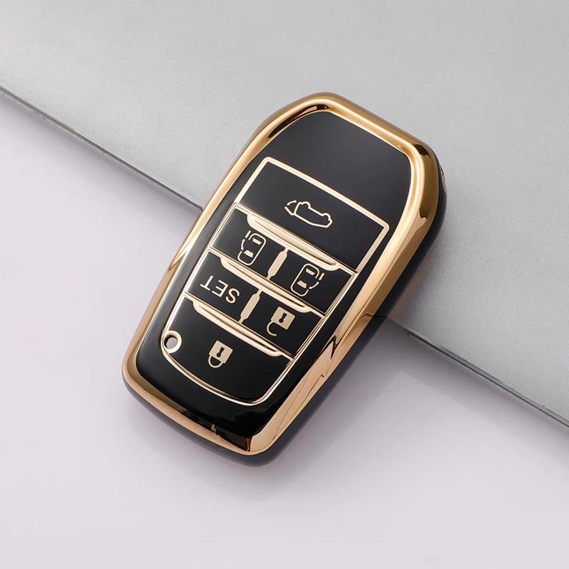 4/5/6 Buttons Car Smart Key Case Cover For Toyota Alphard Vellfire 2012 Previa  Shell Fob Holder Protector Accessories