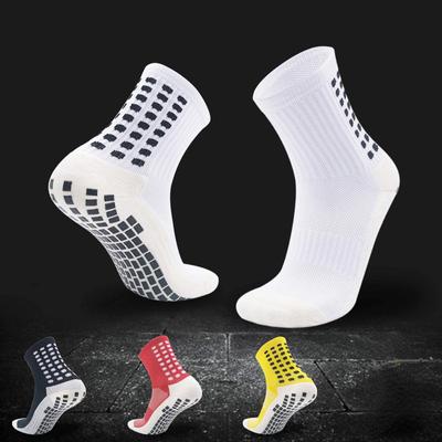 Fußballsocken Herren Sportsocken Rutschfeste Silikonunterseite Fußball Basketball Grip Socken