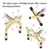 Einziehbarer Billard Queue Bridge Pool Queue Snooker Pool Bridge Stick mit 3 Abnehmbaren Messing-Bridgeköpfen