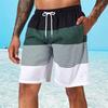Casual Classic Stripe Beach Shorts For Men Loose Breathable Quick Dry Sport Board Short Summer Fashion Short Pant