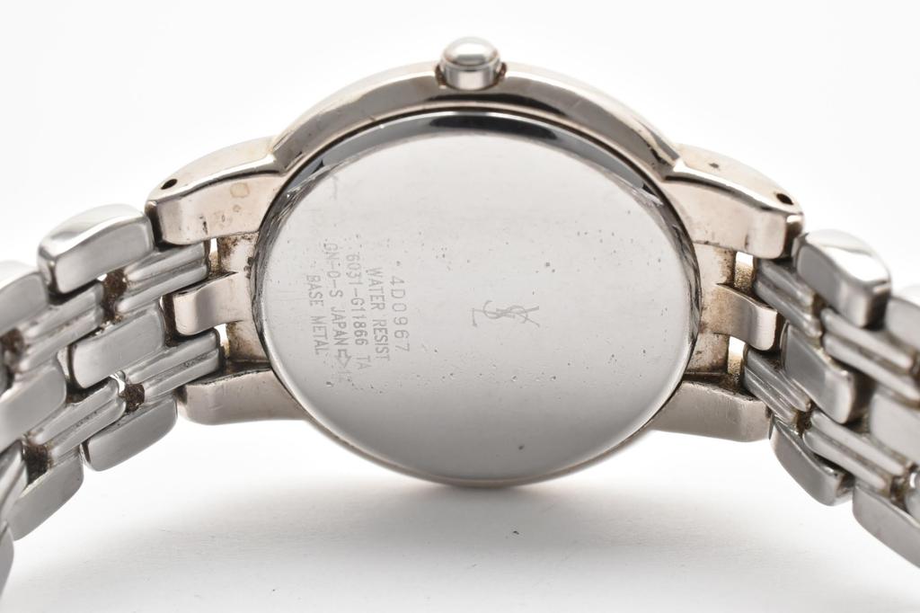 Used YVES SAINT LAURENTWatches Stainless Steel Women whiteDial