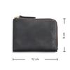 Handmade Crazy Horse Leather Wallet Retro Small Coin Money Bags Simple Wallets Zipper Pouch Card Holdes