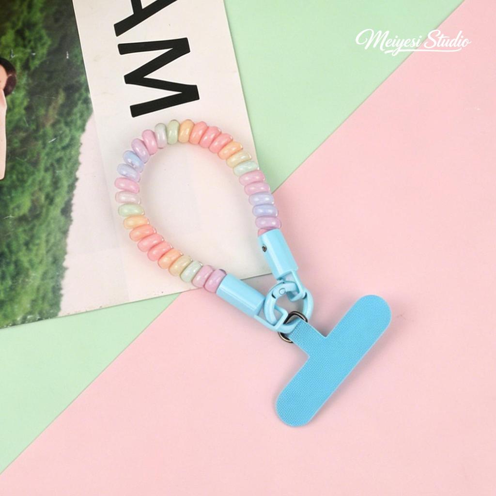 Spring Style Retractable Elastic Keychain & Phone Strap