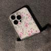 Pink Floral Print Clear Phone Case For Samsung Galaxy S26 S25 Ultra S24 S23 FE S22 S21 Plus S20 A73 A72 A71 Silicone Cover