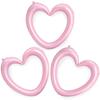 3-Pack Hartvormige Aluminiumfolie Ballonnen, 40-inch Holle Hart Ballonnen, Geschikt voor Valentijnsdag, Verjaardagsfeesten, Bruiloften
