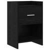 Nightstands In Black Oak Finish 40 X 30 X 60 Cm Engineered Wood