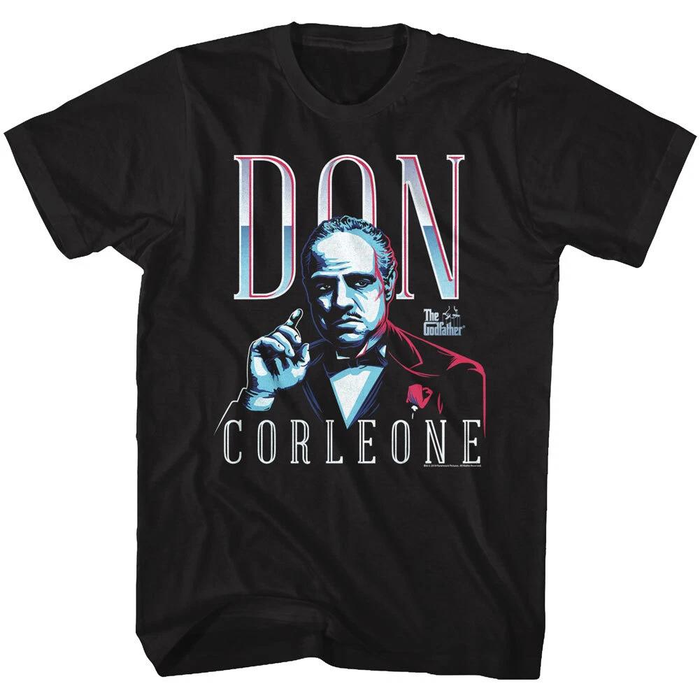 The Godfather Movie Neon Lighting Don Corleone Men s T Shirt 4XL