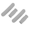 4pcs Extra Thick Cushioned Anti Slip TPU Crutches Replacement Pad for Armpits Hand Grips for Standard Aluminum Crutches
