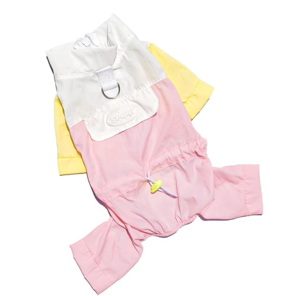 

Ветрозащитные комбинезоны для щенков, милый пуловер для питомца, наряды для питомца, одежда для собак, маленькое животное L розовый