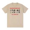Radiohead Vintage TShirt OK Computer Fashion Summer Cotton Crew Neck Breathable Casual Top for Men
