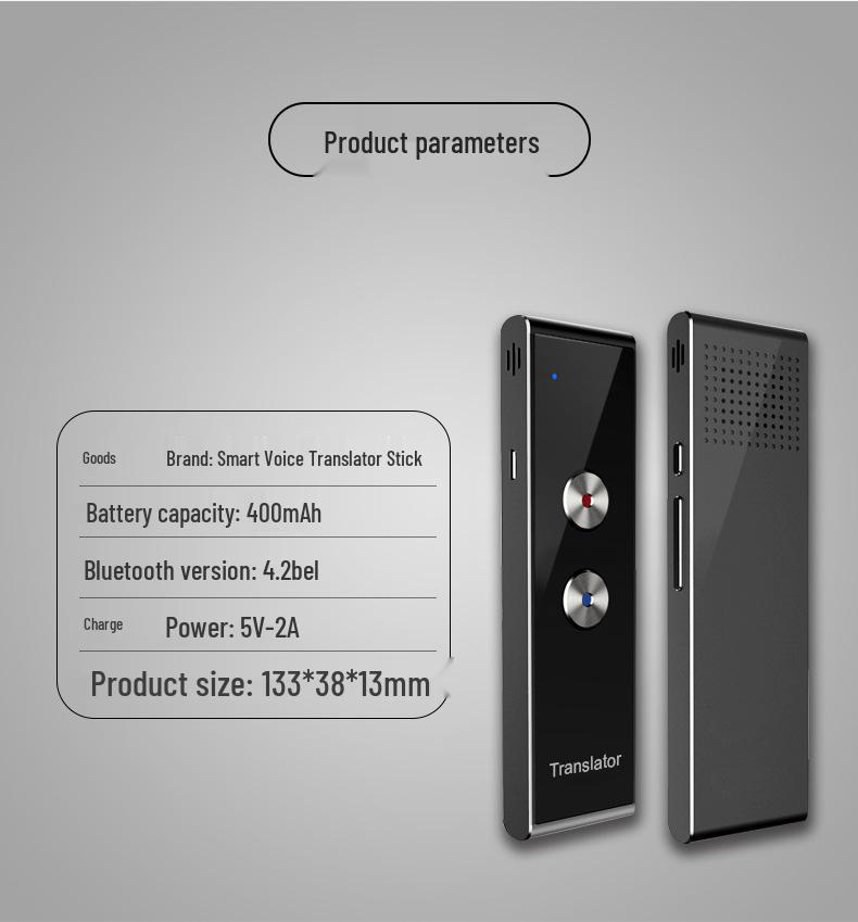 T8 Multilingual Smart Voice Translator Pen with Bluetooth and Simultaneous Interpretation