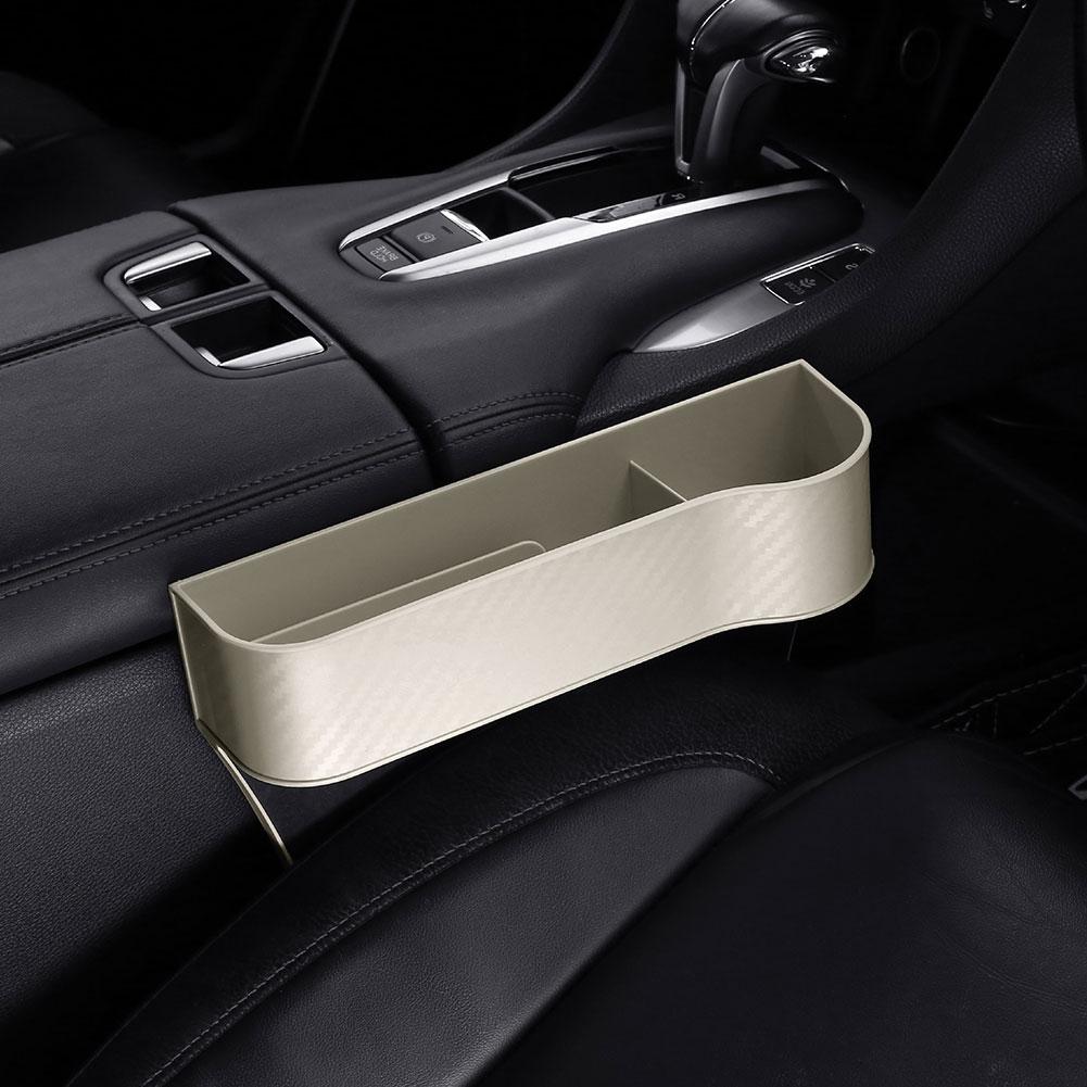 Car Storage Box Organizer Universal Car Seat Slit Pocket Catcher Organizer Central Control Slot Box Card Phone Key Pocket
