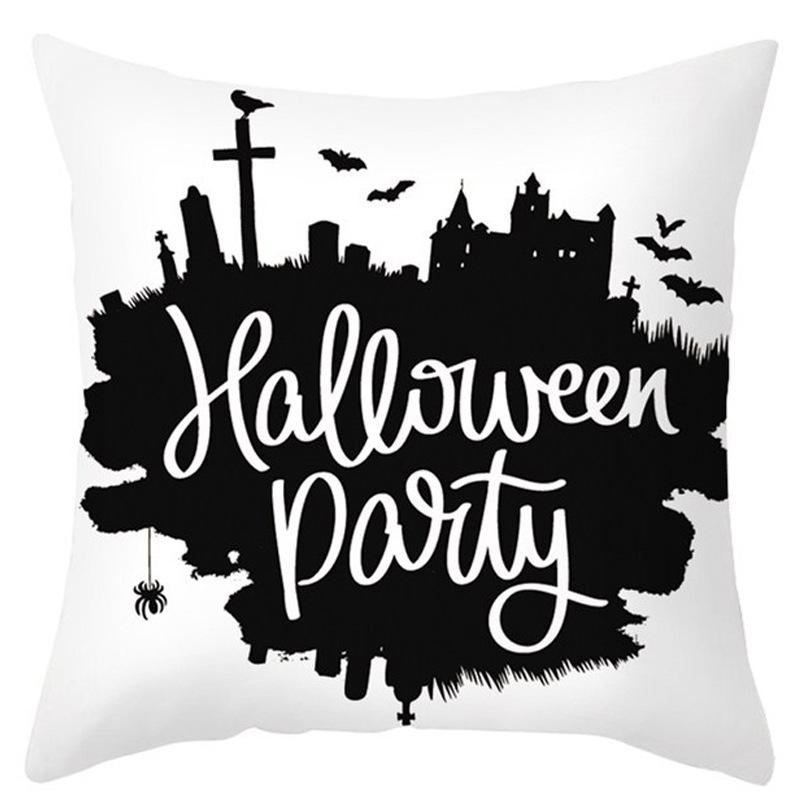 New Halloween Pillow Cover Home Decoration Spoof Pumpkin Sofa Waist Cushion Cushion Cover Pillow Cover