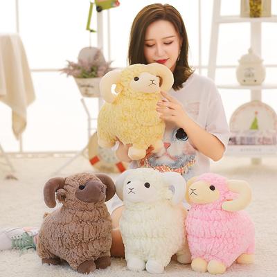 25-55cm Kawaii Alpacasso Peluş Oyuncaklar Yumuşak Doldurulmuş Hayvan Koyun Bebek Yatak Kanepe Uyku Yastığı Doğum Günü Hediyeleri