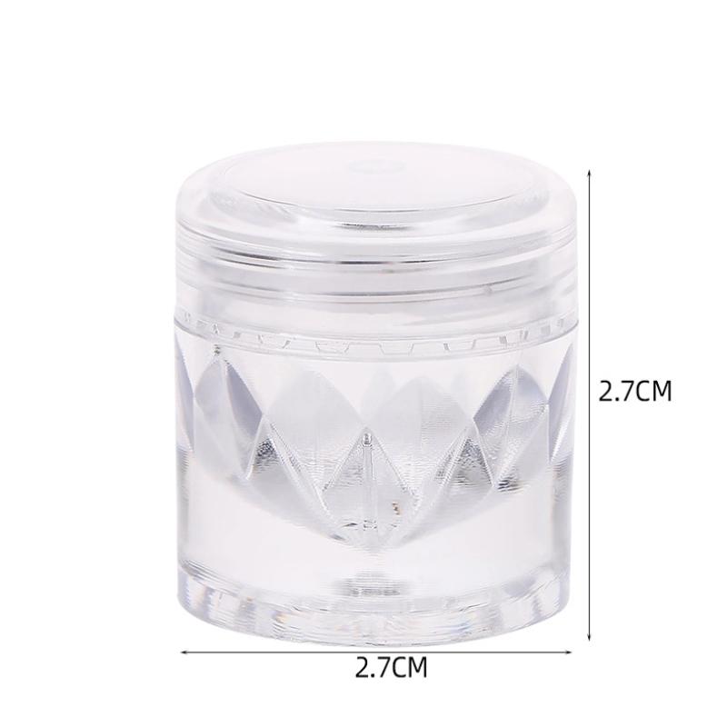 2/5 Pcs Empty Sifter Jars With Mesh Loose Powder Container Clear Cap Diy Cosmetic Refillable Bottles