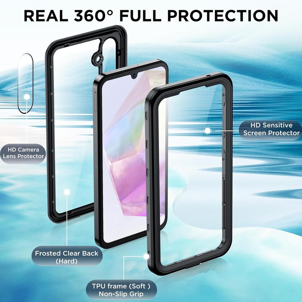 Per Samsung A15 A25 A35 A55 A17 A37 A57 A16 A26 A36 A56 5G Custodia Impermeabile IP68 Subacquea Antipolvere Antiurto Copertura Protettiva
