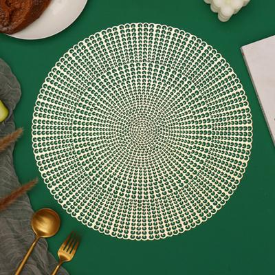 Practical Placemat Hollow Out Design Heat-resistant Reusable Dining Drinking Cup Table Placemat Household Use