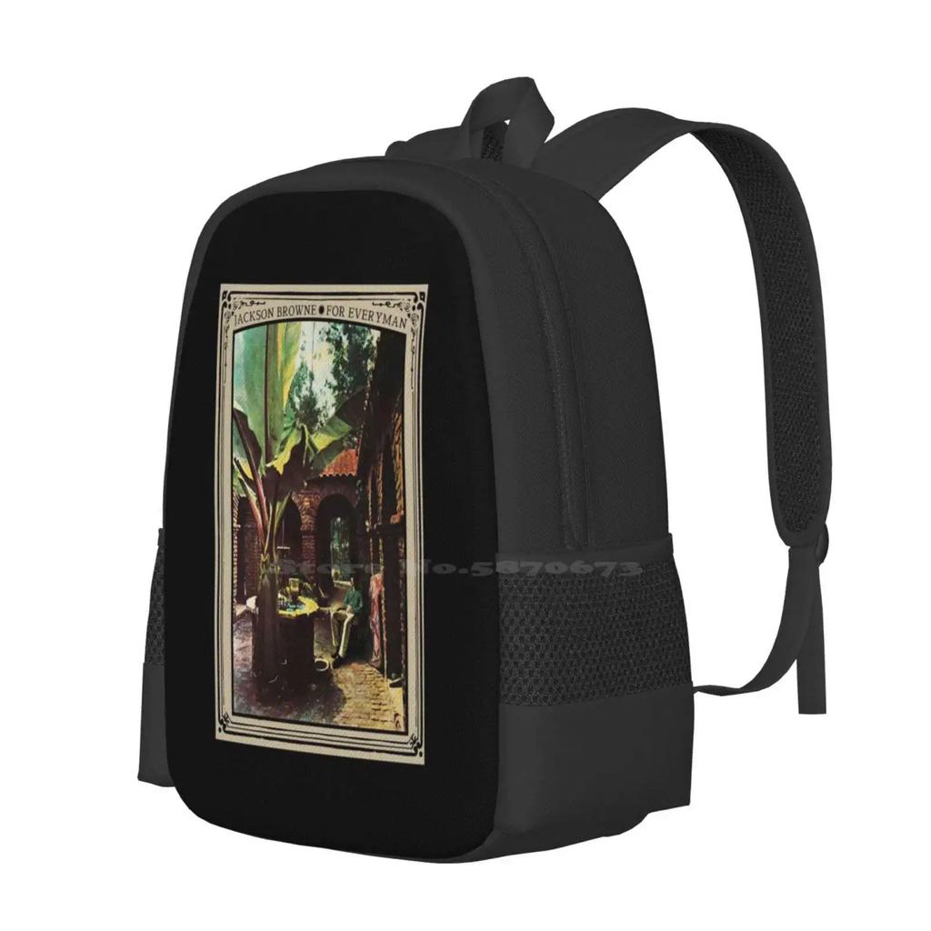 Jackson Browne For Everyman Backpack For Student School Laptop Travel Bag Jackson Browne For Everyman