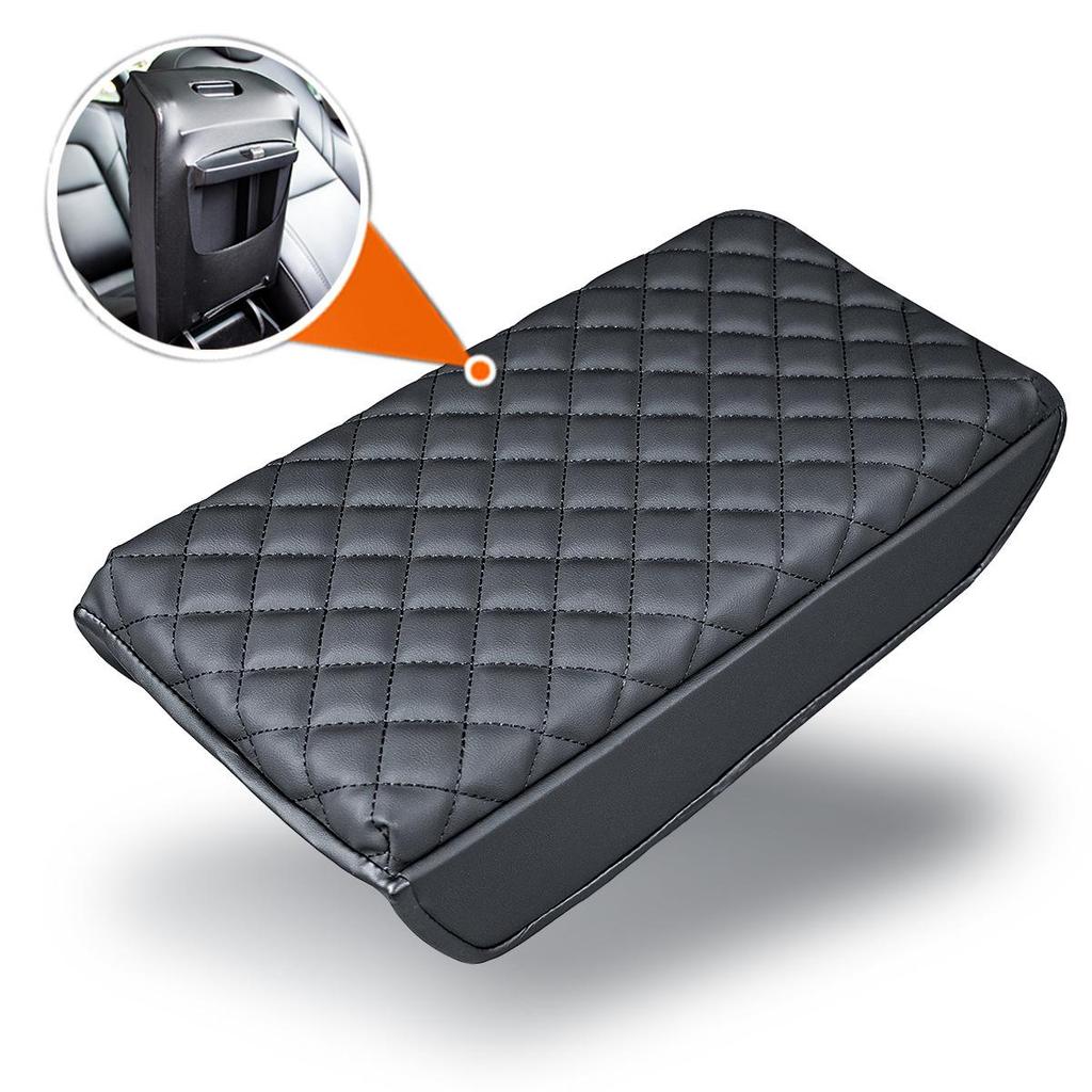 Tesla Model 3/Y Armrest Cover: Leather Console Protector