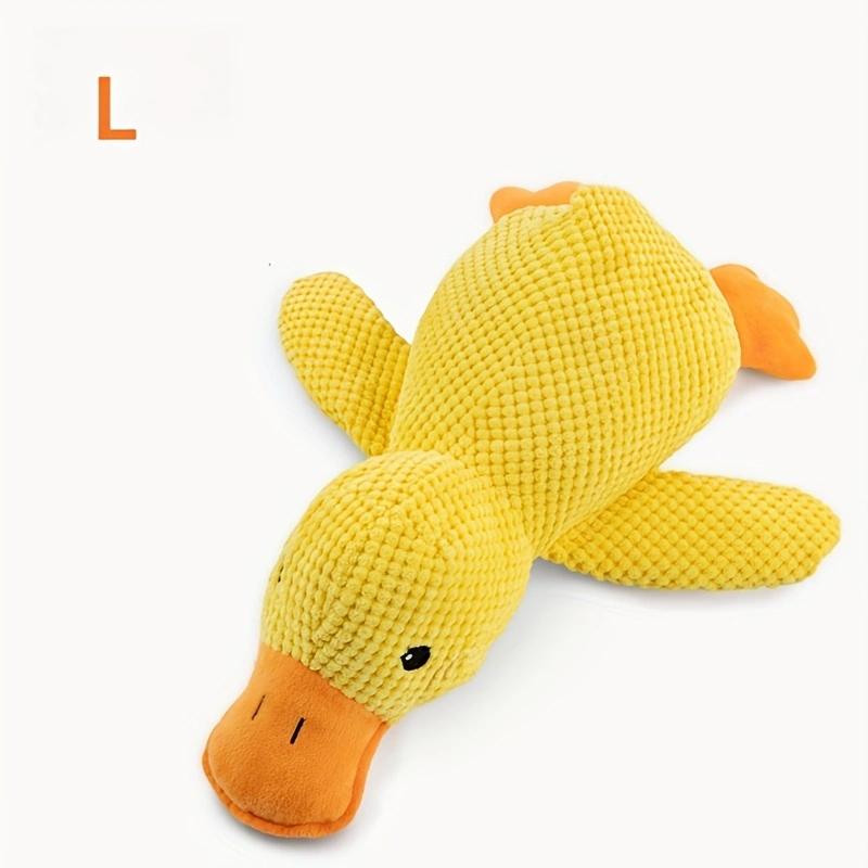 Dog Calming Duck, 2026 Yellow Duck Dog Toy, The Mellow Ducks Calming Pillow, Dogs Ducks Toy with Quacking Sound for Indoor Dogs