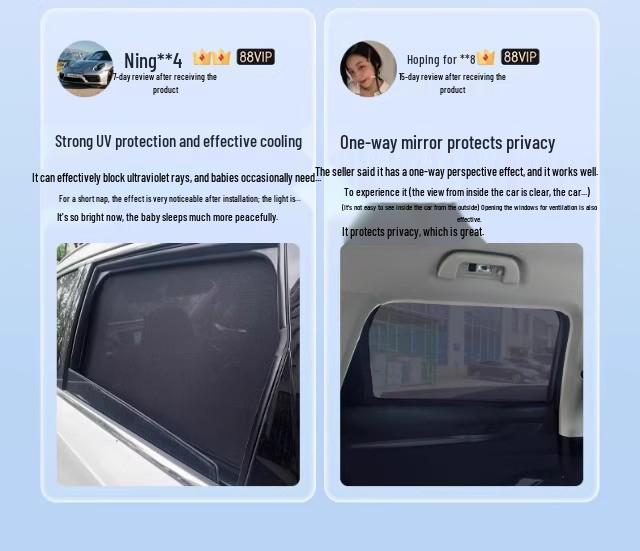 Subaru Forester Magnetic Blackout & Heat Insulation Mesh Blinds