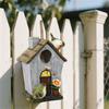 Green Resin House Garden Courtyard Decoration Bird Outdoor Bird Villa