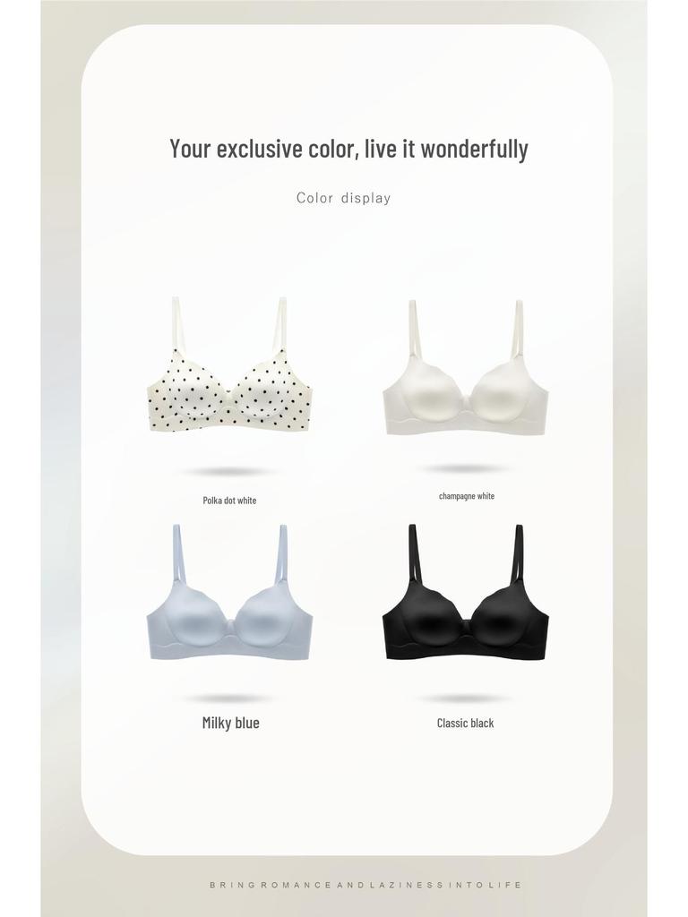 Seamless Wireless Push-Up Bra for Women with Small Busts - Anti-Sagging, Comfortable Fit