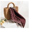 Womens Wool Square Scarf Printed Double-sided Shawl Elegant Commute Accessory Fashion Versatile