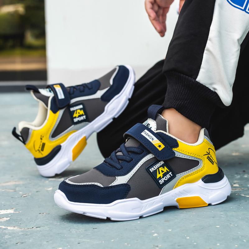 Utendørs vanntette løpesko i skinn Lette fritidssko Store gutter Jenter Sportssko