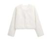 Faux Fur Jacket Fashion Women's Faux Fur Effect Round Neck Long Sleeve Short Jacket