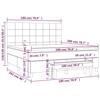 3137859 vidaXL Lit à sommier tapissier avec matelas Noir 180x200 cm Velours