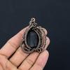 Black Tourmaline Pendant Gemstone Jewelry, 999 Copper Wire Wrapped Pendant, Handmade Amazing Pendant Jewelry