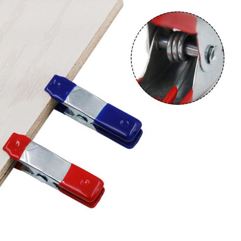 Metal Spring Clamps Plastic Handle Clip Spring Clamps Soft Plastic Tips Grip Woodworking Grip Powerful Tools