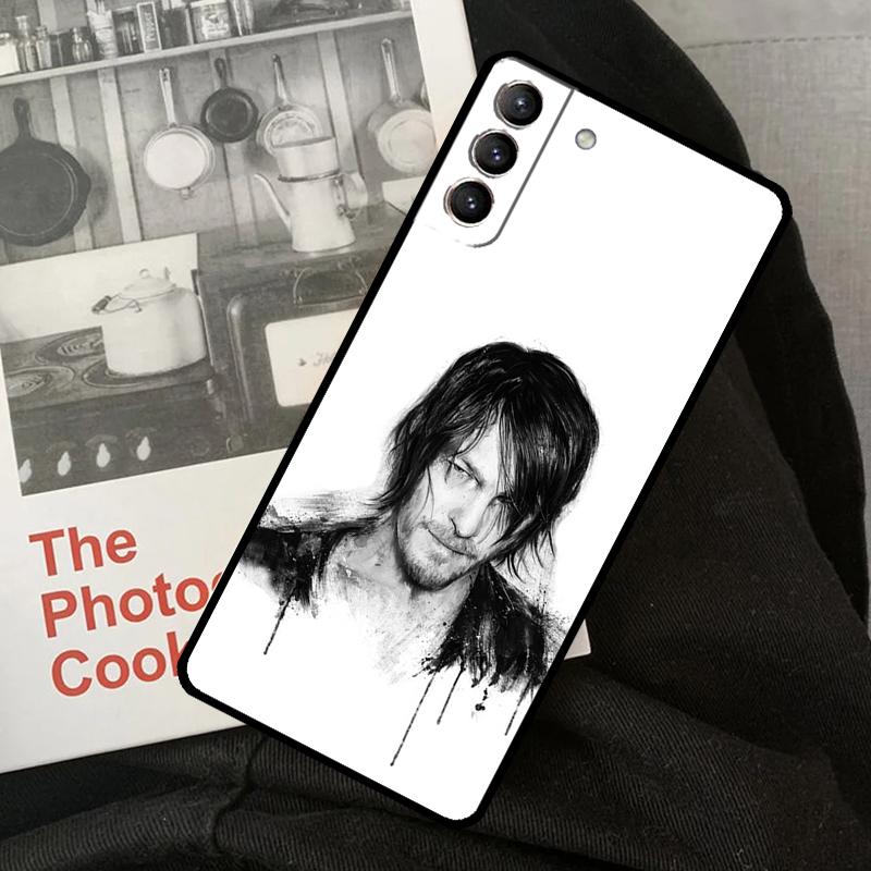 Daryl Dixon The Walking Dead Phone Case For Samsung Galaxy S24 S22 S23 Ultra S20 S21 S24 FE S9 S10 Plus Note 10 20 Ultra