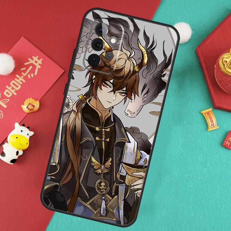 Genshin Impact Zhongli Case For Samsung Galaxy A16 A17 A54 A34 A14 A15 A35 A55 A52 A12 A32 A13 A33 A53 A26 A36 A56