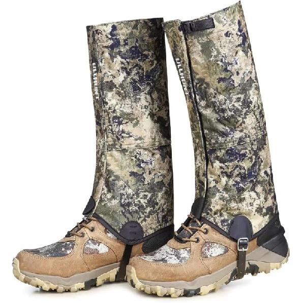 UIIHUNT Hunting Gaiters Leg Gaiters: High-Performance Hunting Boot Gaiters, Waterproof Hiking Gaiters with Upgraded Rubber Medium
